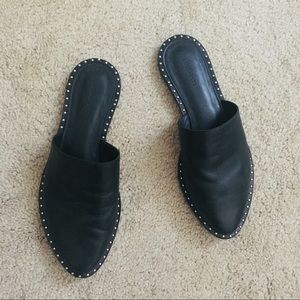 All Saints Studded Leather Mule